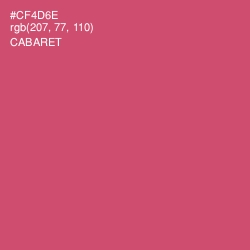 #CF4D6E - Cabaret Color Image