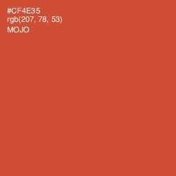 #CF4E35 - Mojo Color Image