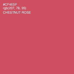 #CF4E5F - Chestnut Rose Color Image