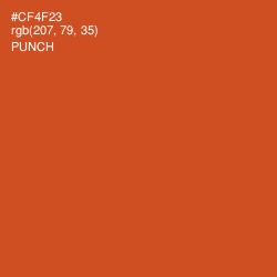 #CF4F23 - Punch Color Image
