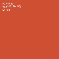 #CF4F32 - Mojo Color Image