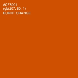 #CF5001 - Burnt Orange Color Image