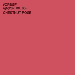 #CF505F - Chestnut Rose Color Image