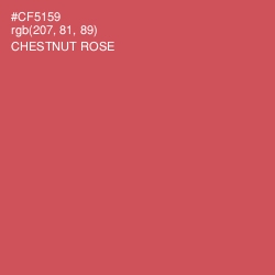 #CF5159 - Chestnut Rose Color Image