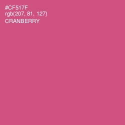 #CF517F - Cranberry Color Image