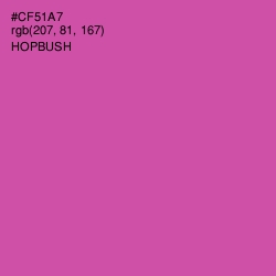 #CF51A7 - Hopbush Color Image