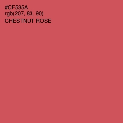 #CF535A - Chestnut Rose Color Image