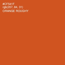 #CF541F - Orange Roughy Color Image