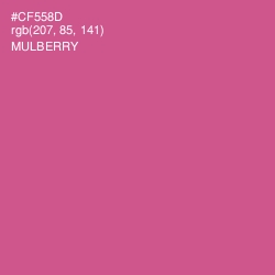 #CF558D - Mulberry Color Image