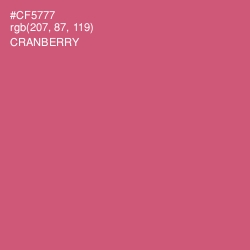 #CF5777 - Cranberry Color Image