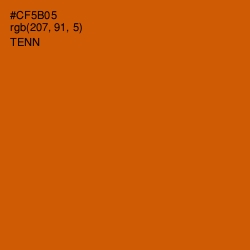 #CF5B05 - Tenn Color Image