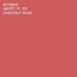 #CF5B5D - Chestnut Rose Color Image