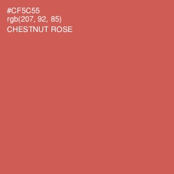#CF5C55 - Chestnut Rose Color Image