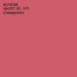 #CF5C6B - Cranberry Color Image