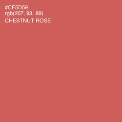 #CF5D59 - Chestnut Rose Color Image