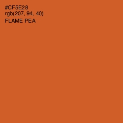 #CF5E28 - Flame Pea Color Image