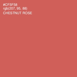 #CF5F58 - Chestnut Rose Color Image