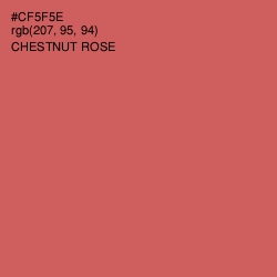 #CF5F5E - Chestnut Rose Color Image