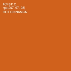 #CF611C - Hot Cinnamon Color Image