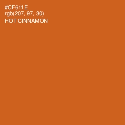 #CF611E - Hot Cinnamon Color Image