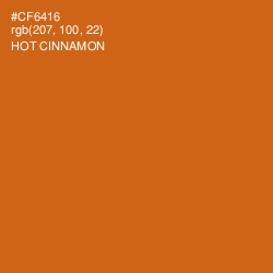 #CF6416 - Hot Cinnamon Color Image