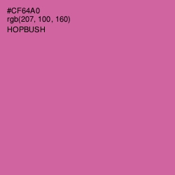 #CF64A0 - Hopbush Color Image