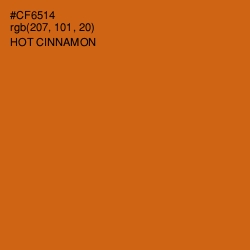 #CF6514 - Hot Cinnamon Color Image