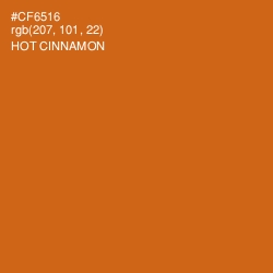 #CF6516 - Hot Cinnamon Color Image