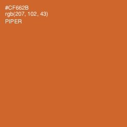 #CF662B - Piper Color Image
