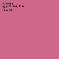 #CF678B - Charm Color Image