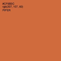 #CF6B3C - Piper Color Image