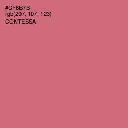 #CF6B7B - Contessa Color Image