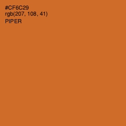 #CF6C29 - Piper Color Image