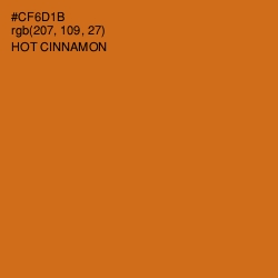 #CF6D1B - Hot Cinnamon Color Image