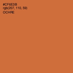#CF6E3B - Ochre Color Image