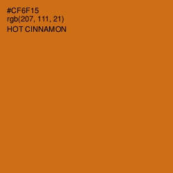 #CF6F15 - Hot Cinnamon Color Image