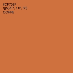 #CF703F - Ochre Color Image