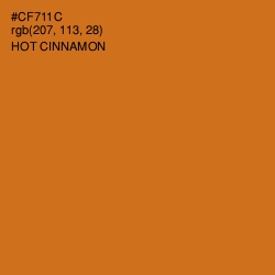 #CF711C - Hot Cinnamon Color Image