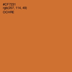 #CF7231 - Ochre Color Image