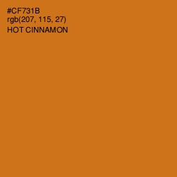#CF731B - Hot Cinnamon Color Image