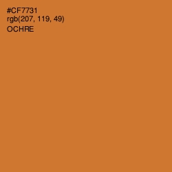 #CF7731 - Ochre Color Image