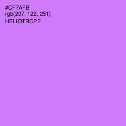 #CF7AFB - Heliotrope Color Image