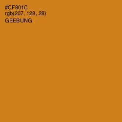 #CF801C - Geebung Color Image