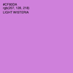 #CF80DA - Light Wisteria Color Image