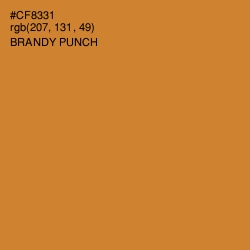 #CF8331 - Brandy Punch Color Image