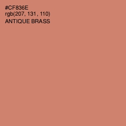 #CF836E - Antique Brass Color Image