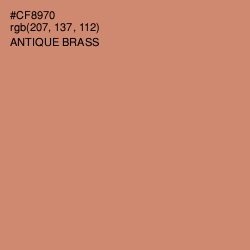 #CF8970 - Antique Brass Color Image