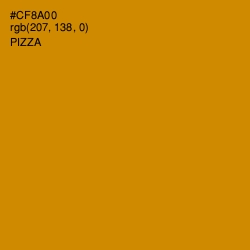 #CF8A00 - Pizza Color Image