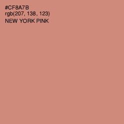 #CF8A7B - New York Pink Color Image