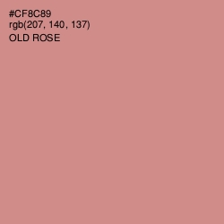 #CF8C89 - Old Rose Color Image